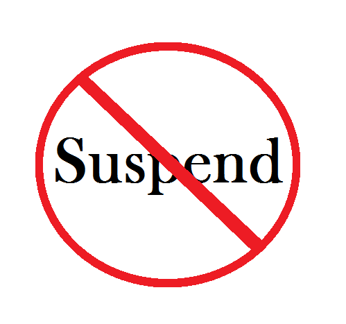 suspend sign